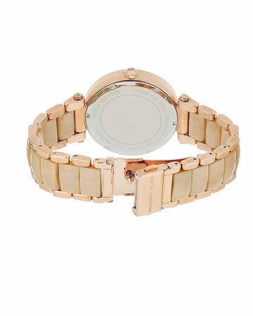 Michael Kors Women's Parker Rose Gold-Tone Rog Br