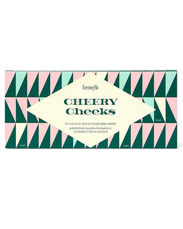 Benefit Cosmetics Cheery Cheeks Full Size Blush Bronzer &amp; Highlighter Palette