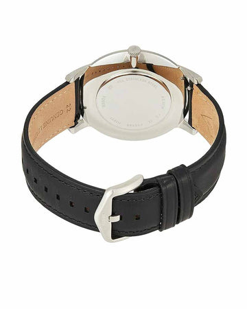 Fossil Minimalist Three-Hand Analog Black Dial Men's Leather Watch-FS5398