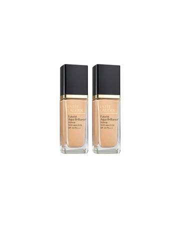 Estée Lauder Futurist Aqua BrillianceTM Makeup Spf20/Pa+++ Duo - 1W0 Warm Porcelain