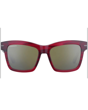 Serengeti Winona Sunglasses Red Streaky - Pol 555Nm Sunglasses Unisex