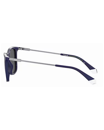 Polaroid PLD 4145/S/X Sunglasses Blue Gray Polarized 55mm New &amp; Authentic