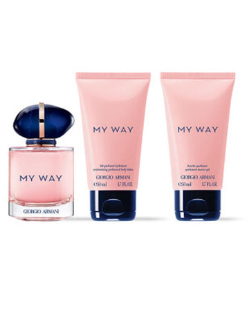 Giorgio Armani My Way eau de parfum 50 ml + shower gel 50 ml + body lotion 50 ml, gift set