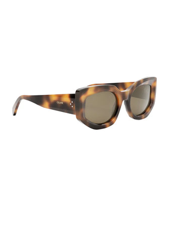 Celine CL40277I 53E Cat Eye Sunglasses HAVANA - BROWN LENS