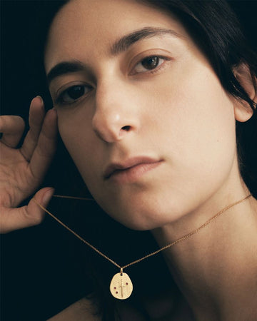 VALOR NECKLACE 18K GOLD VERMEIL RUBY TS1006N-GVCBPL